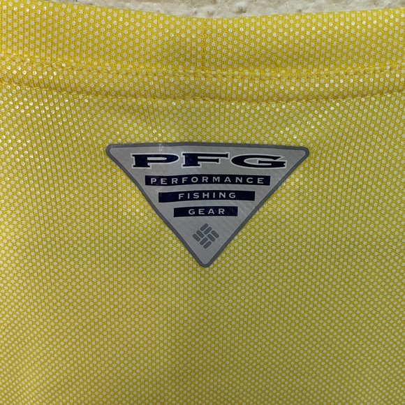 Columbia Yellow PFG Terminal Tackle Omni-Shade Long Sleeve Top sz L - Picture 9 of 10